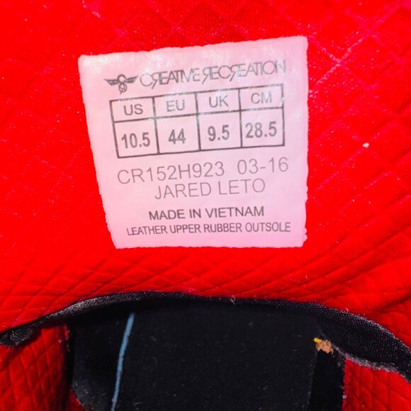 Limited Edition Creative Recreation Jared Leto 30 Seconds to Mars Hi Top Sneaker - Picture 6 of 14